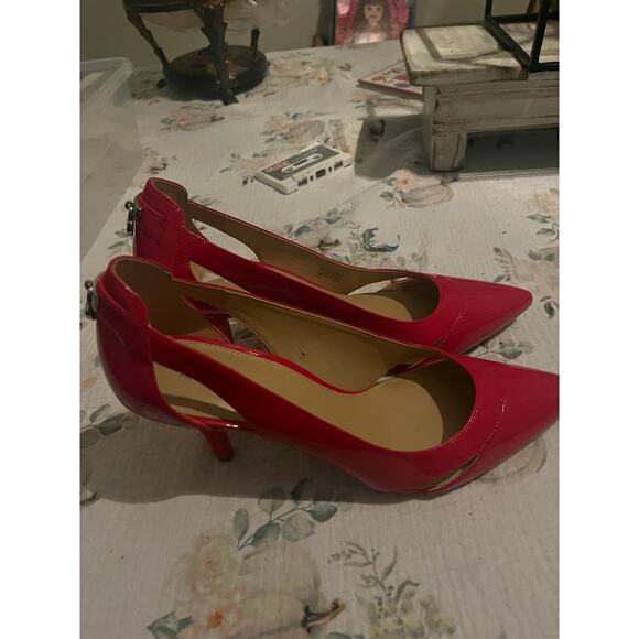 Michael Kors Keke Women's Red Patent Leather Stiletto Pumps Size 9.5 - Picture 6 of 12